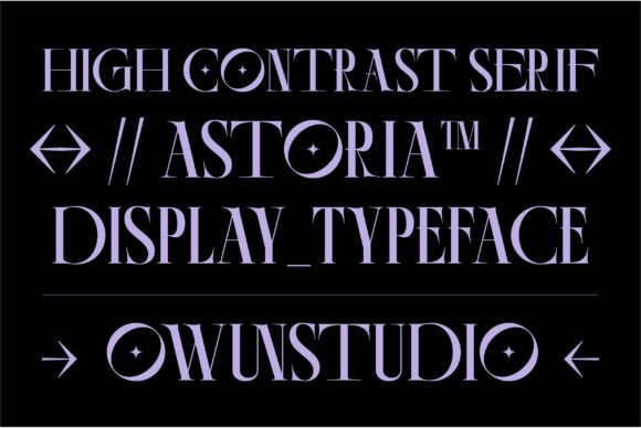 Ao Astoria: A Timeless Serif Display Font for Marketers