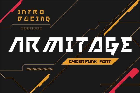 Armitage: A Cyberpunk Display Font for Bold Branding