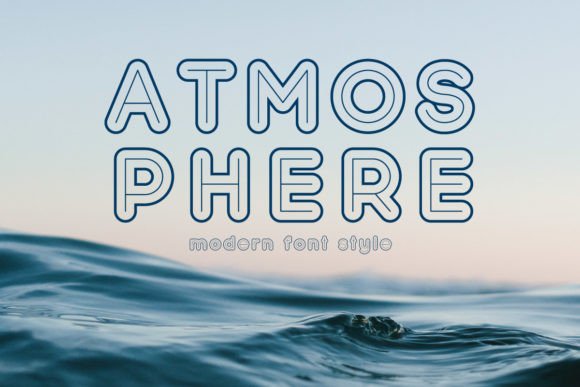 Atmosphere Display Font for Clean Craft and Printable Designs