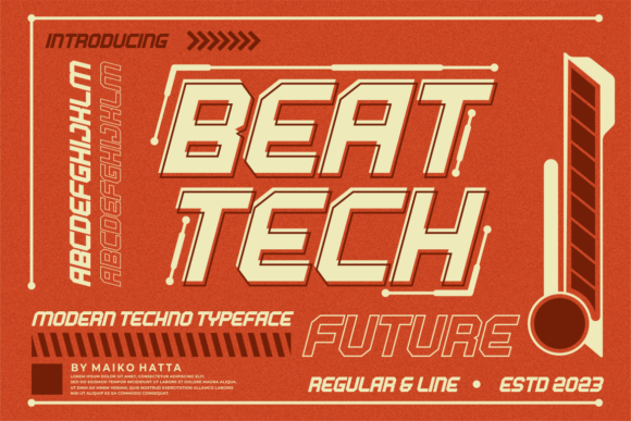 Beat Tech Display Font: Futuristic Typeface for Modern Marketers