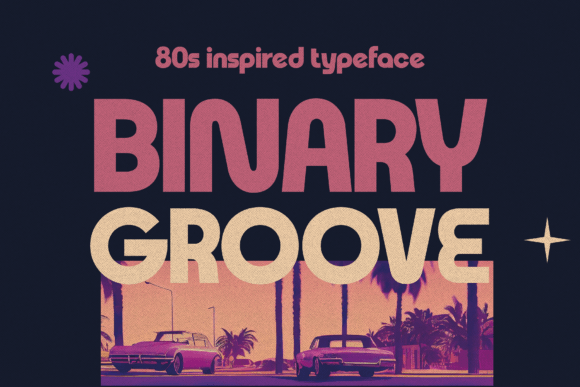 Binary Groove: A Retro-Futuristic Display Font for Bold Branding