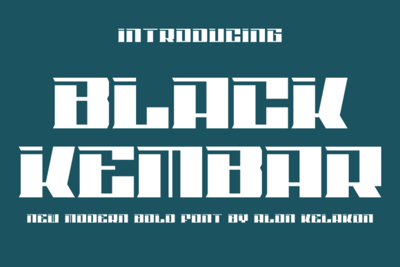 Black Kembar Display Font for Small Business Branding