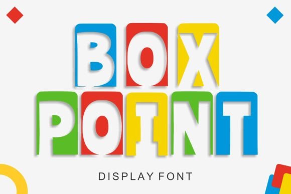 Box Point Font: A Playful Display Typeface for Handmade Products