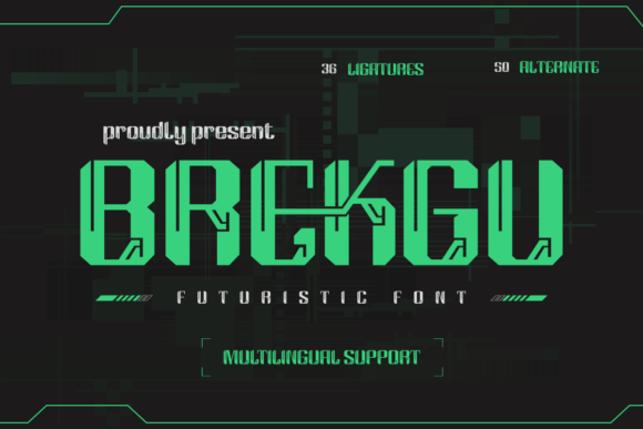Brekgu for Modern Branding: A Futuristic Display Font