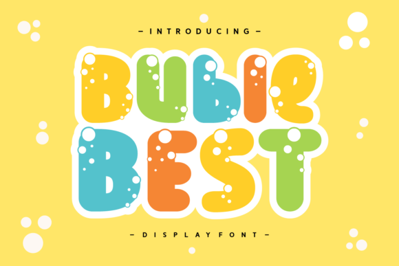 Buble Best Display Font for Playful Web Design and Digital Branding