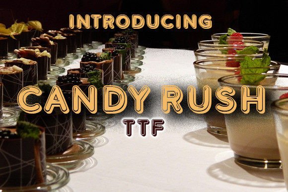 Candy Rush Font for Small Business Branding and Design
