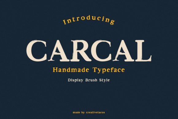 Carcal Brush Display Font Review for Modern Branding Projects