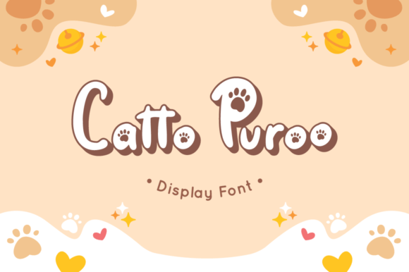 Catto Puroo: A Playful Display Font for Campaign Design