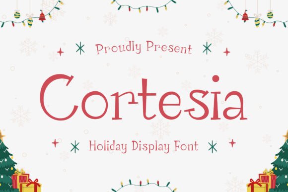 Cortesia Display Font: Elegant Holiday Branding for Small Businesses