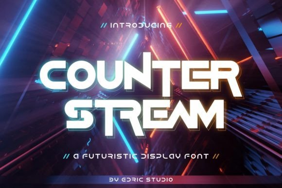 Counter Stream Font Review: A Futuristic Display Typeface
