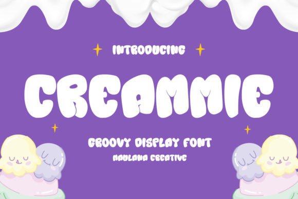 Creammie: A Groovy Display Font for Vintage Campaign Visuals