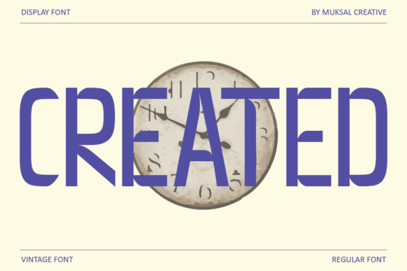 Created Typeface: A Vintage Display Font for Digital Campaigns