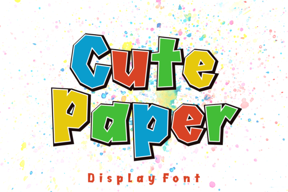Cute Paper: A Playful Display Font for Creative Projects