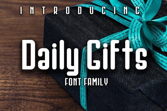 Daily Gifts Font for Small Business Branding and Marketing