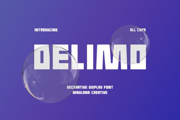 Delimo: A Bold Display Font for Your Handmade Shop