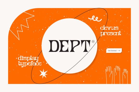 Dept Display Font for Handmade Product Branding