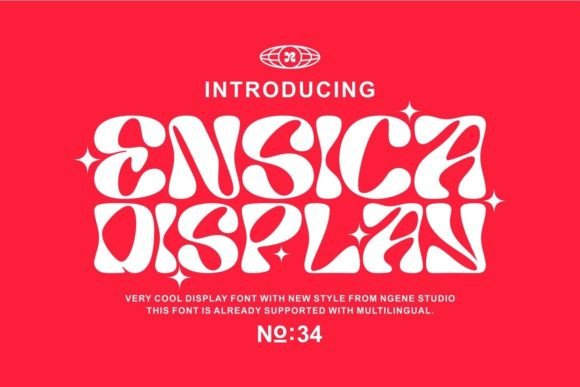 Ensica: A Modern Display Font for Web Design and Brand Identity