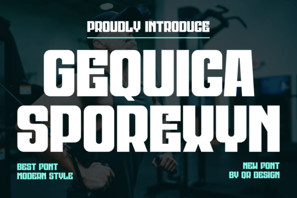 Gequica Sporexyn: A Bold Display Font for Editorial Design