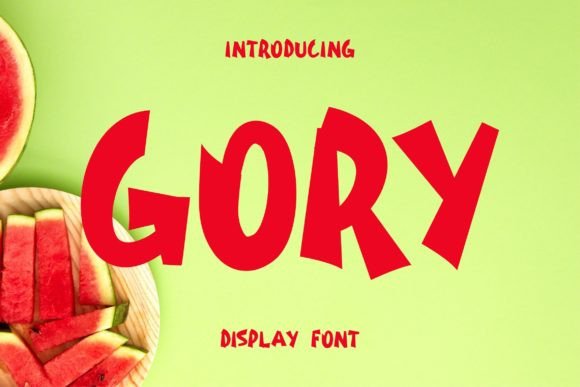 Gory Display Font for Bold Campaign Design