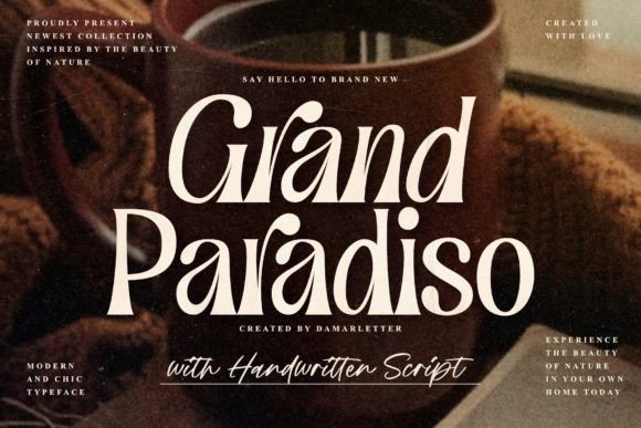 Grand Paradiso Duo: A Display Font for Refined Editorial Design
