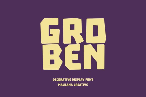 Groben: A Bold Display Font for Modern Branding