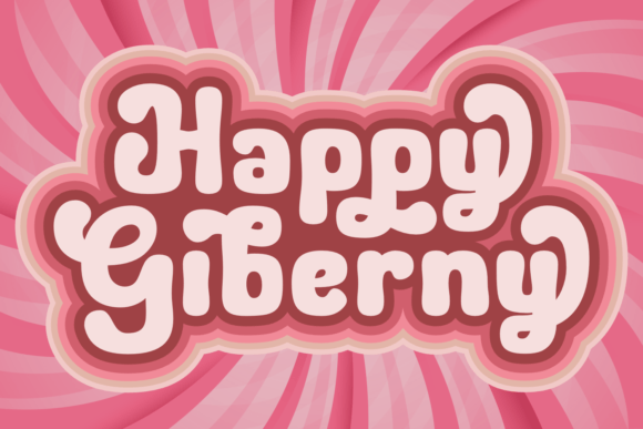 Happy Giberny: A Retro Display Font for Marketing That Commands Attention