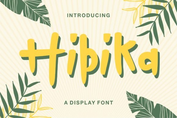 Hibika Font Adds Playful Charm to Handmade Products and Printables