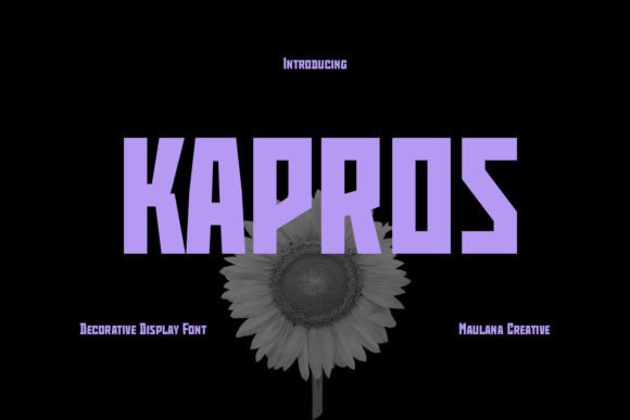 Kapros: A Futuristic Display Font for Editorial Design