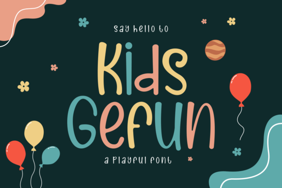 Kids Gefun Display Font for Authentic Brand Design Projects
