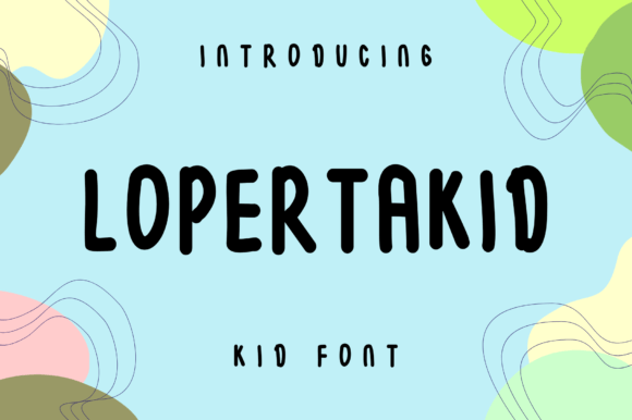 Lopertakid: A Modern Display Font for Bold Web Design
