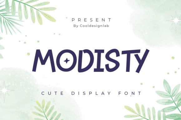 Modisty Display Font for Handmade Crafts and Playful Product Branding