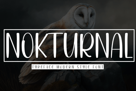 Nokturnal Display Font for Web and Digital Branding