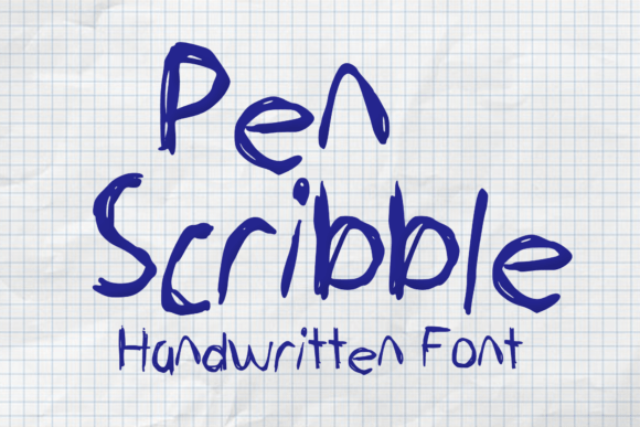 Pen Scribble: A Playful Display Font for Crafters and Makers