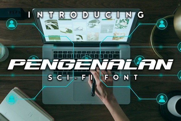 Pengenalan: A Futuristic Display Font for Campaign Design