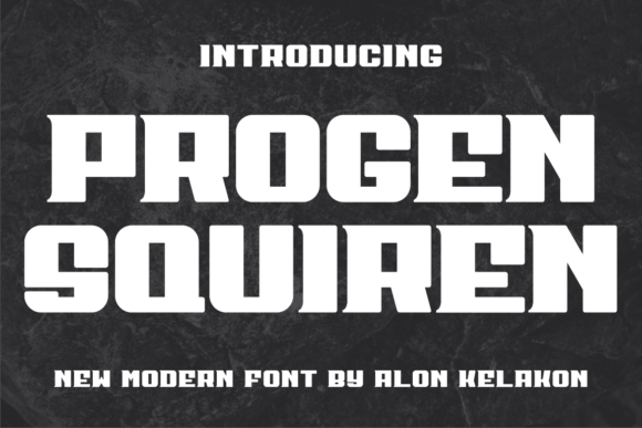 Progen Squiren: A Modern Display Font for Branding Projects
