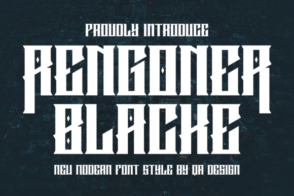Rengoner Blacke Display Font for Campaign Headlines and Brand Visuals