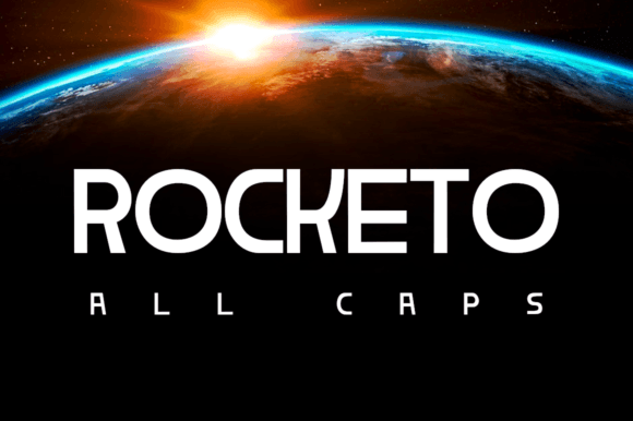 Rocketo: A Retro Display Font for Bold Space-Inspired Designs