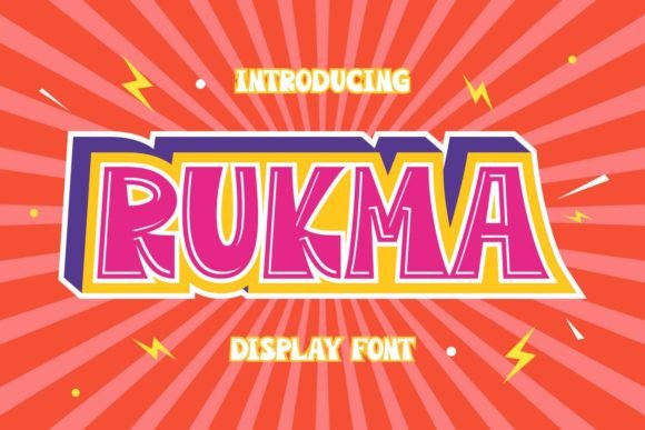 Rukma Display Font for Handmade Product Labels and Packaging