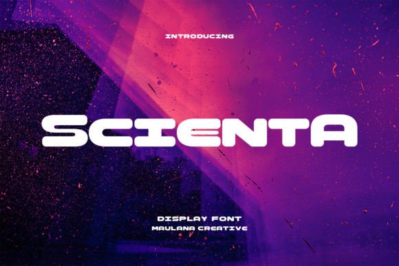 Scienta Font: A Playful Display Typeface for Handmade Products