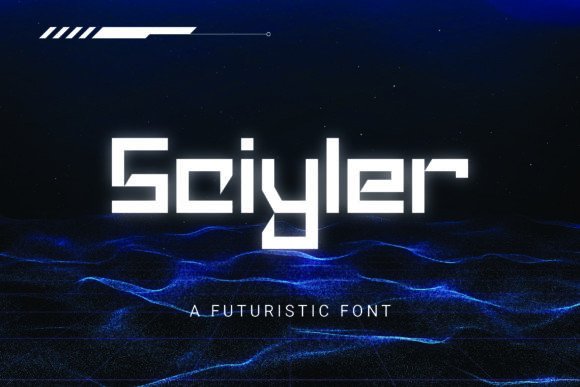 Sciyler: A Futuristic Display Font for Clean Editorial Layouts