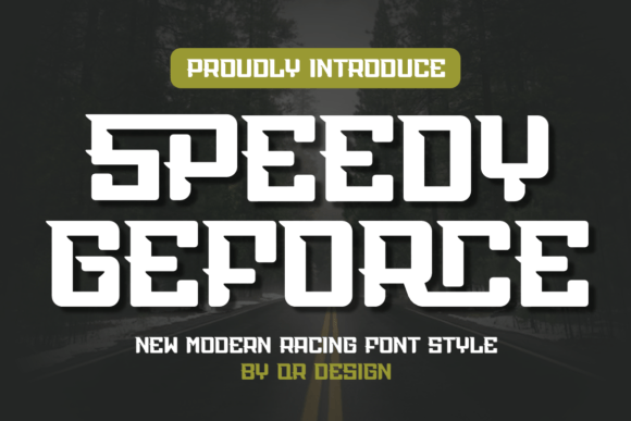 Speedy Geforce: A Bold Display Font for Scroll-Stopping Campaigns