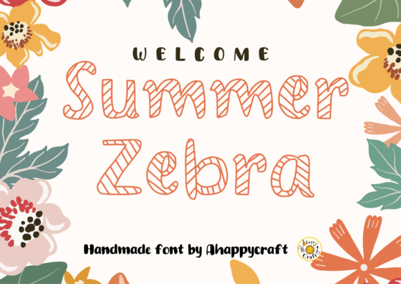 Summer Zebra: A Fresh Display Font for Modern Branding Projects