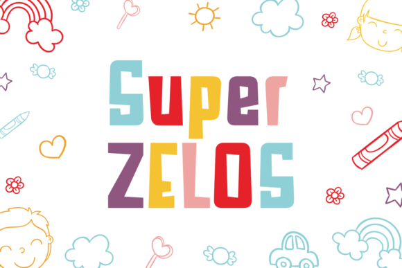 Super Zelos: A Playful Display Font for Branding