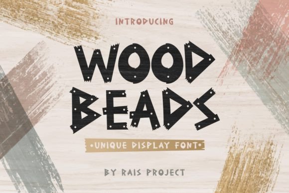 Wood Beads Font Review for Web and Product Designers